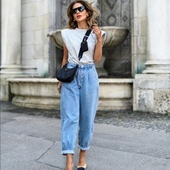 Zara Denim - Zara slouchy jeans bloggers favorite